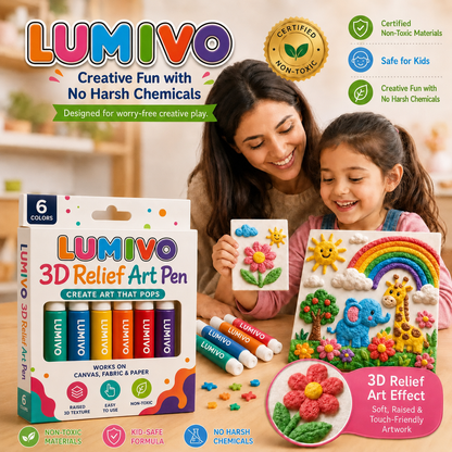 Save 50% by ordering today丨LUMIVO® 3D Relief Art Pen – Turn Flat Drawings Into Touchable 3D Art