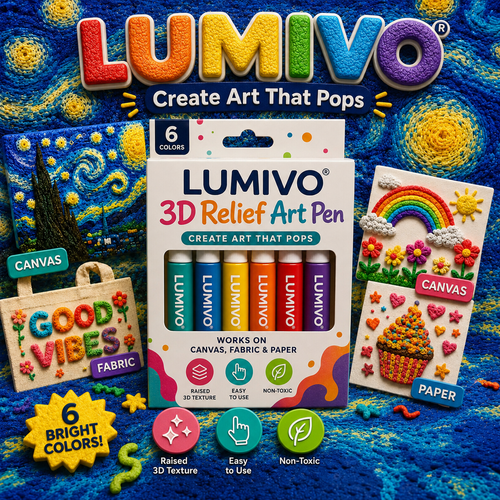 Save 50% by ordering today丨LUMIVO® 3D Relief Art Pen – Turn Flat Drawings Into Touchable 3D Art