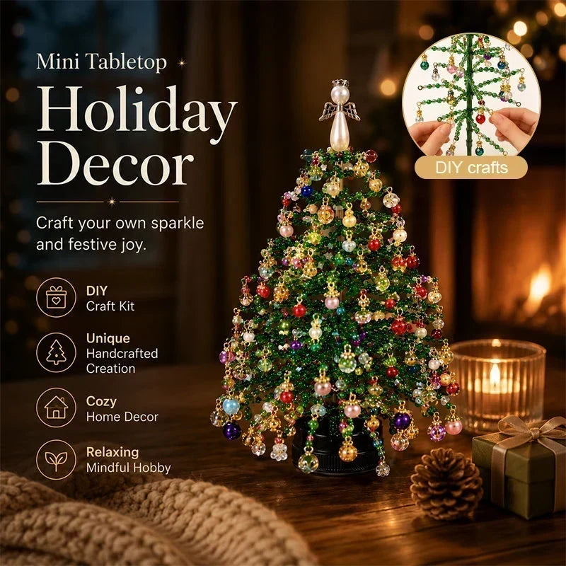 🎄✨ DIY Christmas tree bead kit – 🎅 Create your own sparkling Christmas decoration