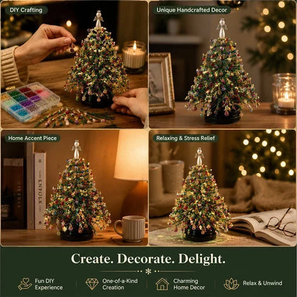 🎄✨ DIY Christmas tree bead kit – 🎅 Create your own sparkling Christmas decoration