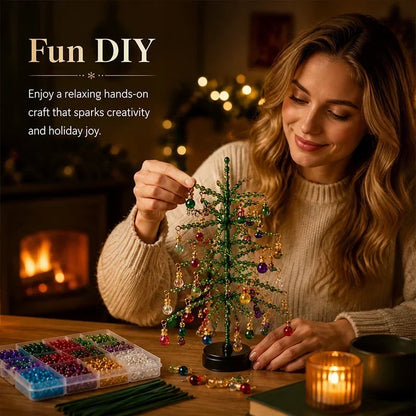 🎄✨ DIY Christmas tree bead kit – 🎅 Create your own sparkling Christmas decoration