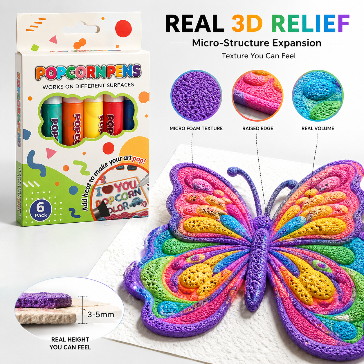 Save 50% by ordering today丨LUMIVO® 3D Relief Art Pen – Turn Flat Drawings Into Touchable 3D Art