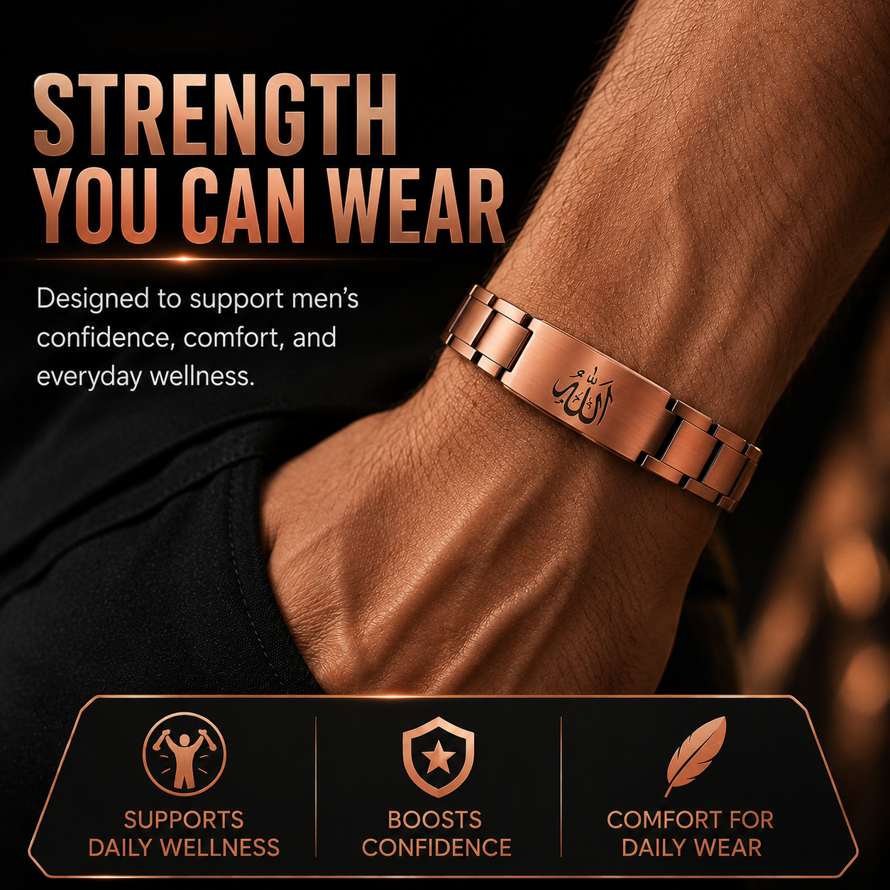 🔥Men’s Strength & Vitality Bracelet💪Upgrade Your Energy, Style, and Confidence