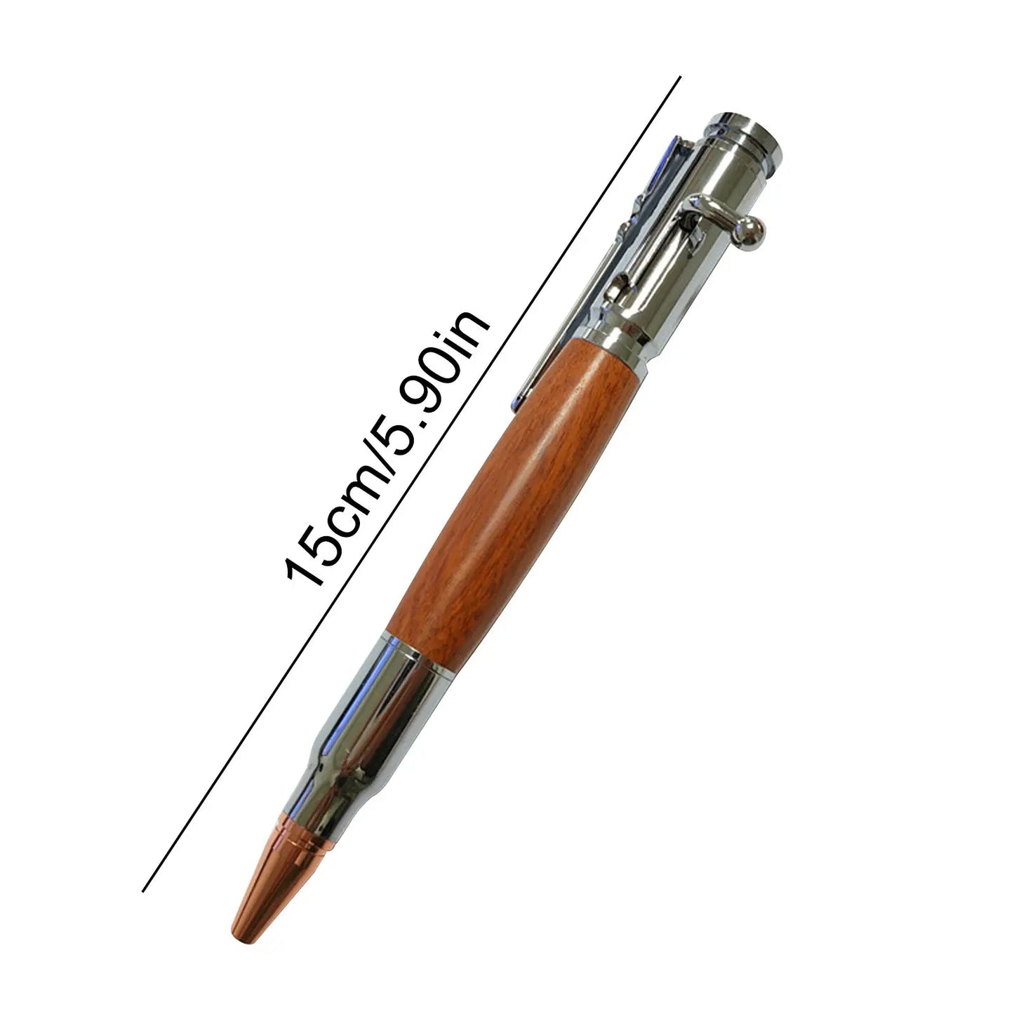 🖊Handcrafted by Jake Wilson🖊 Bolt Action Wooden Bullet PenTM | Crafted From Real Wood & Bullet Casing