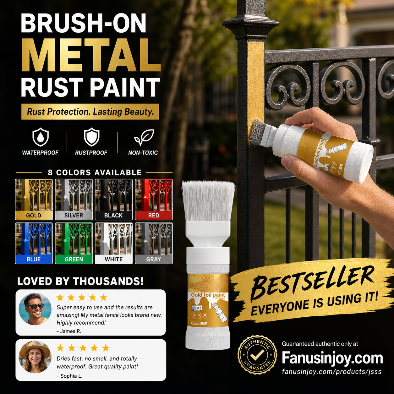 ✨New Arrival-🔥Limited Time 50% OFF! 🖌️Refresh paint surfaces in one simple spray!✨🏠Water-Based Metallic Silver Paint with Built-in Brush💥👍